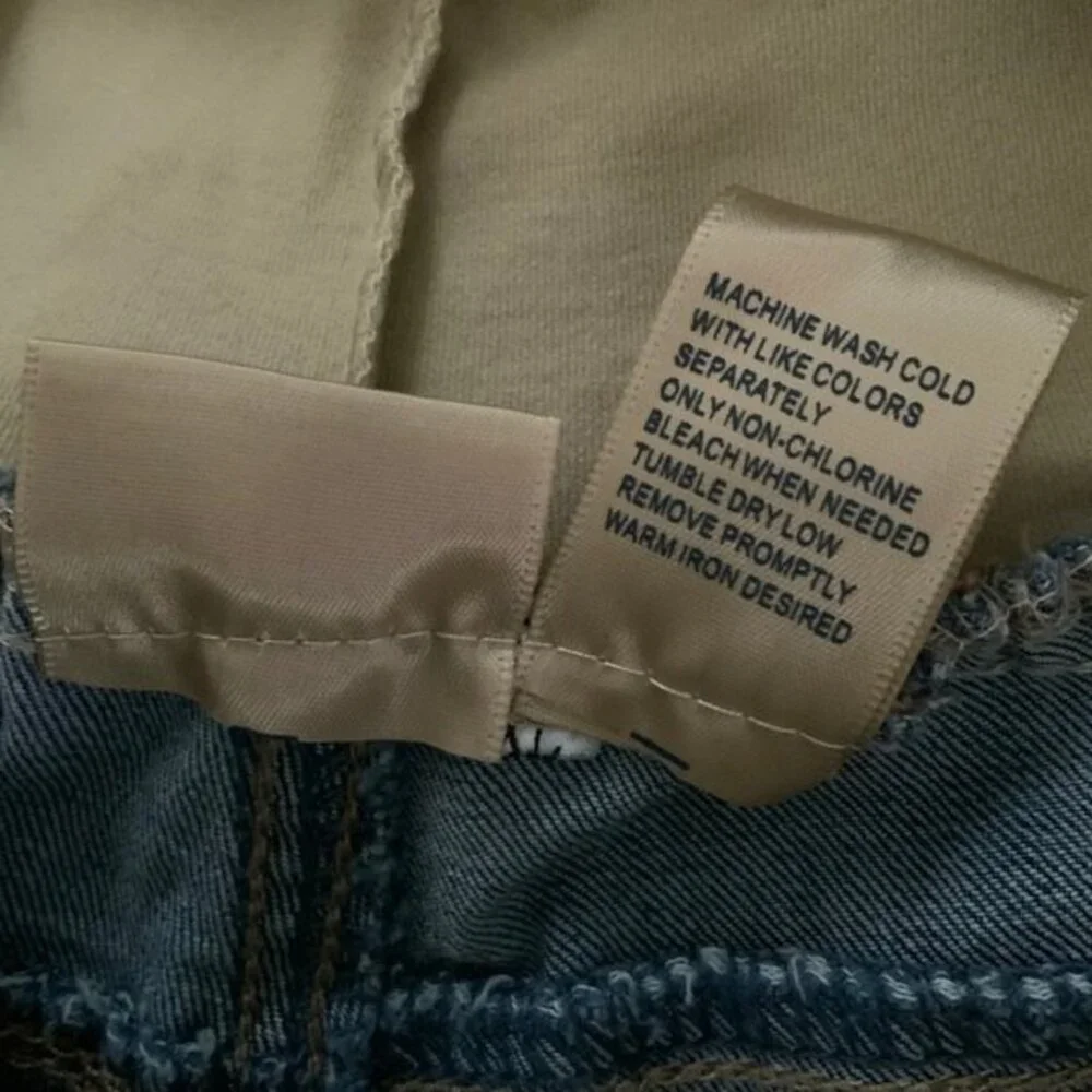Blue Savvy Maternity Distressed Full Panel Shorts XL